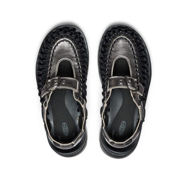 All Gender UNEEK PLT Mary Jane Sneaker | Silver/Black