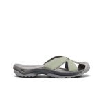 Women's Bali Leather Slide Sandal  |  Lily Pad/Steel Grey
