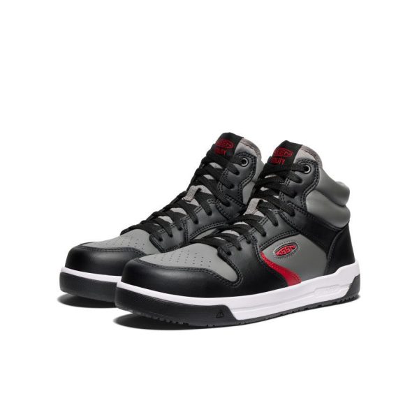 Men's Overton Mid Work Shoe (Carbon Toe) | Steel Grey/Black