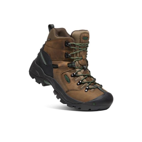 Men's Pittsburgh Energy 6 Waterproof Boot (Soft Toe) | Cascade Brown/Greener Pastures